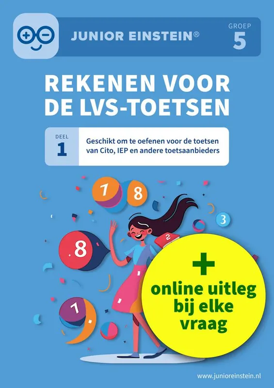 Rekenen voor de LVS-toetsen - Deel 1 - Groep 5 + Online video-uitleg / Druk 1 Nieuw