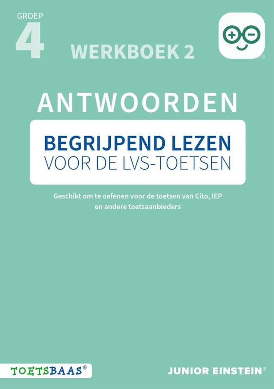 Begrijpend lezen voor de LVS-toetsen - Groep 4 - Antwoordenboek 2 / Druk 1 Superprijs
