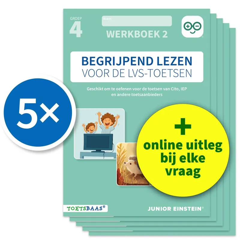 Favoriet Begrijpend lezen voor de LVS-toetsen - Groep 4 - Werkboek 2 - Set van 5 / Druk 1