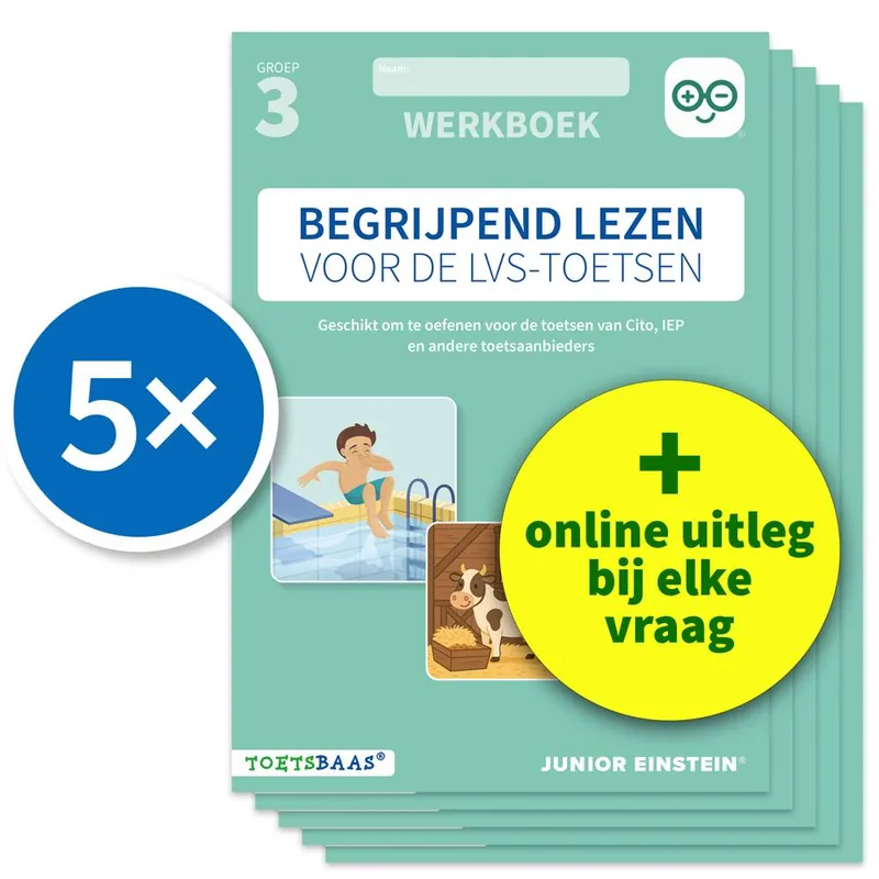 Begrijpend lezen voor de LVS-toetsen - Groep 3 - Werkboek - Set van 5 / Druk 1 Populair