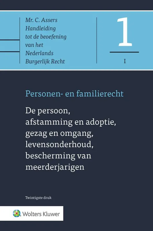 Populair De persoon, afstamming en adoptie, gezag en omgang, levensonderhoud / Druk 20