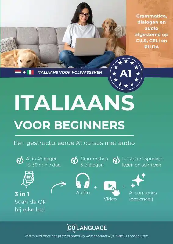 Aanbieding Italiaans voor beginners - een gestructureerde A1 cursus met audio / Druk 1