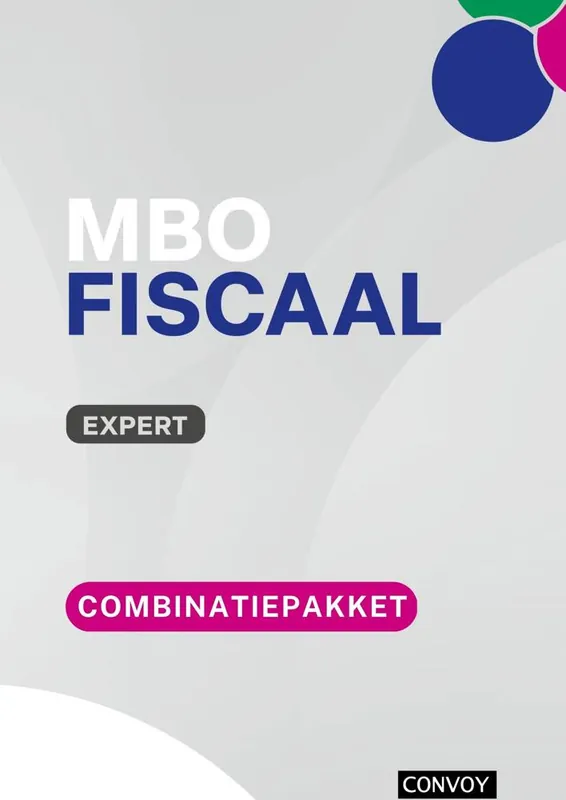 Korting MBO Fiscaal Expert 2026/2027 Combinatiepakket / Druk 1