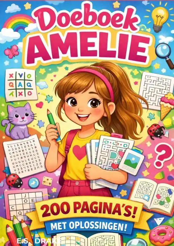 Doeboek Amelie / Druk 1 Hoge Kwaliteit