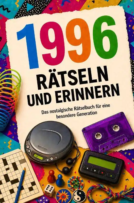 1996 - Rätseln und Erinnern : Das nostalgische Rätselbuch für eine besondere Generation I Das ideale Geschenk zum 30. Geburtstag / 1 Edition Seizoensaanbieding
