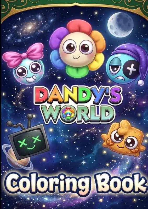 Dandy's World Coloring Book for Kids / 1st Edition Tijdelijk Beschikbaar
