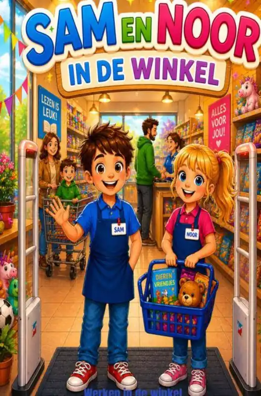 Sam en Noor in de winkel / Druk 1 Merkproduct